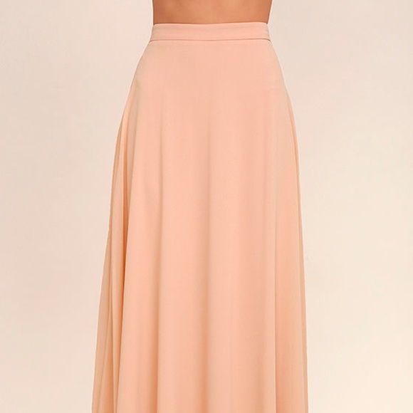 Lulus Wow Rose Gold Sequin Two Piece Maxi Dress - Picture 6 of 6